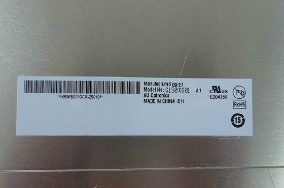 15.0 Inch AUO Lcd Panels G150XG01 V1 LVDS Interface And  2pcs CCFL Backlight