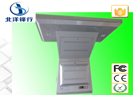 Floor Standing LCD Interactive Touch Screen Kiosk 16.7M 600cd/m2